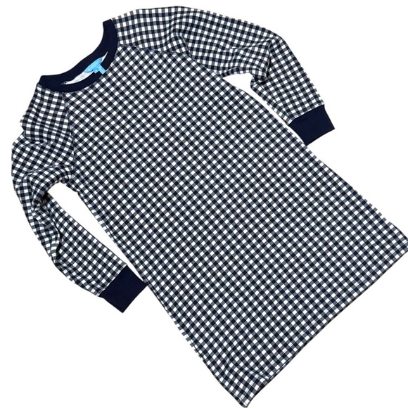 Draper James Other - Draper James Black White Gingham Long Sleeve Cotton Nightgown Size S